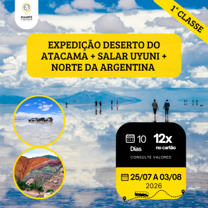 EXPEDIÇÃO DESERTO DO ATACAMA + SALAR UYUNI + NORTE DA ARGENTINA 